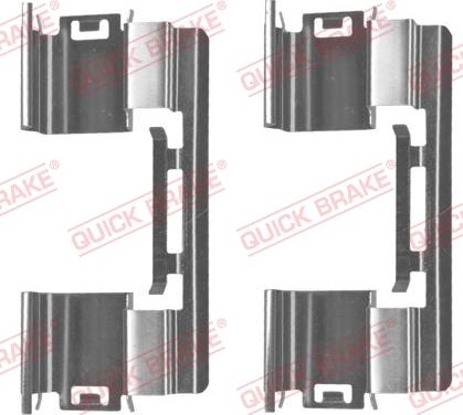 QUICK BRAKE 109-1813-1 - Комплектуючі, колодки дискового гальма autocars.com.ua