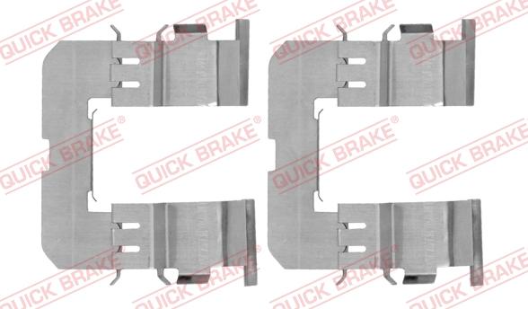 QUICK BRAKE 109-1816-1 - Комплектуючі, колодки дискового гальма autocars.com.ua