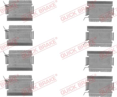 QUICK BRAKE 1091820 - Комплектуючі, колодки дискового гальма autocars.com.ua