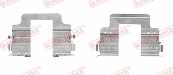 QUICK BRAKE 109-1822R-1 - Комплектующие для колодок дискового тормоза avtokuzovplus.com.ua