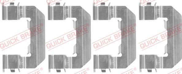 QUICK BRAKE 109-1824 - Комплектуючі, колодки дискового гальма autocars.com.ua