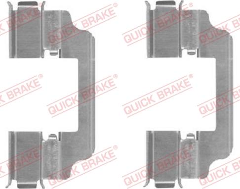 QUICK BRAKE 109-1826R-1 - Комплектующие для колодок дискового тормоза avtokuzovplus.com.ua