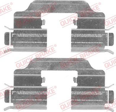 QUICK BRAKE 109-1832R-1 - Комплектуючі, колодки дискового гальма autocars.com.ua