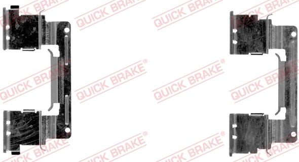 QUICK BRAKE 109-1838R-1 - Комплектуючі, колодки дискового гальма autocars.com.ua