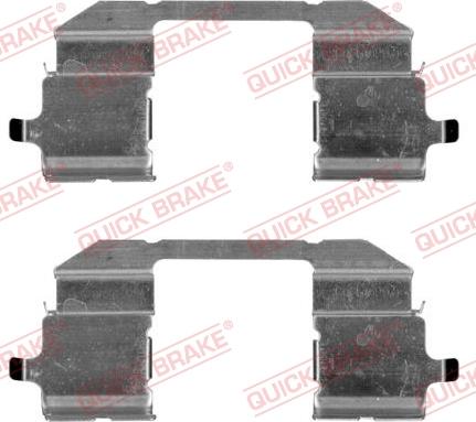 QUICK BRAKE 109-1844R-1 - Комплектуючі, колодки дискового гальма autocars.com.ua