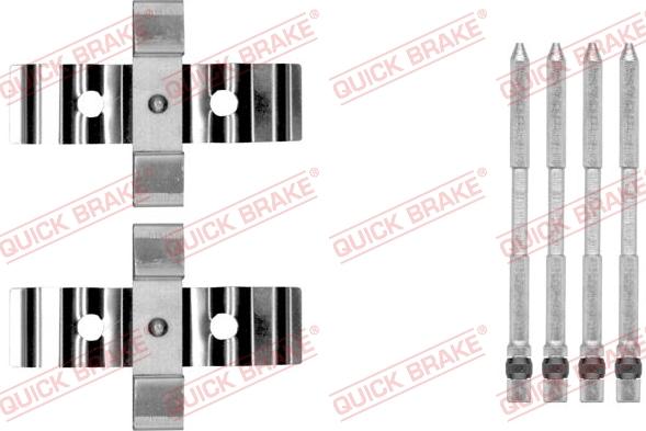 QUICK BRAKE 1091848 - Комплектующие для колодок дискового тормоза avtokuzovplus.com.ua