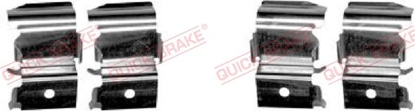 QUICK BRAKE 109-1855R-1 - Комплектуючі, колодки дискового гальма autocars.com.ua