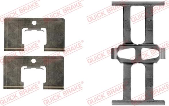 QUICK BRAKE 109-1863R-1 - Комплектуючі, колодки дискового гальма autocars.com.ua