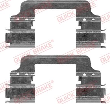 QUICK BRAKE 109-1864-1 - Комплектуючі, колодки дискового гальма autocars.com.ua