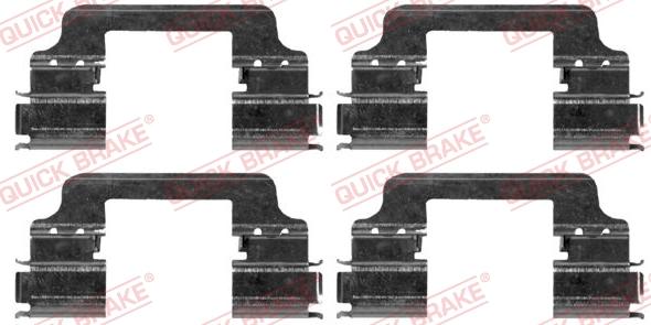 QUICK BRAKE 109-1864 - Комплектуючі, колодки дискового гальма autocars.com.ua