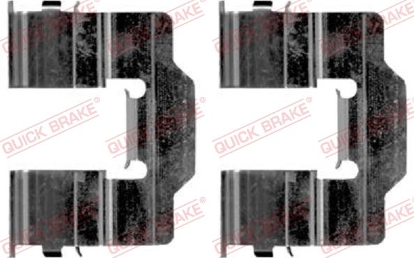 QUICK BRAKE 109-1868R-1 - Комплектующие для колодок дискового тормоза avtokuzovplus.com.ua