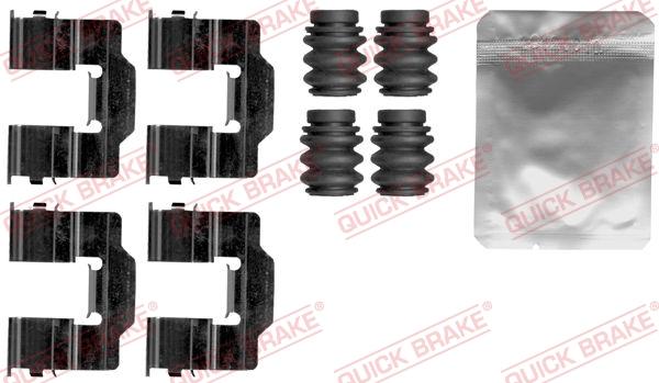 QUICK BRAKE 1091868 - Комплектуючі, колодки дискового гальма autocars.com.ua