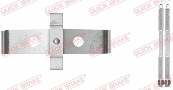 QUICK BRAKE 109-1876-1 - Комплектующие для колодок дискового тормоза avtokuzovplus.com.ua