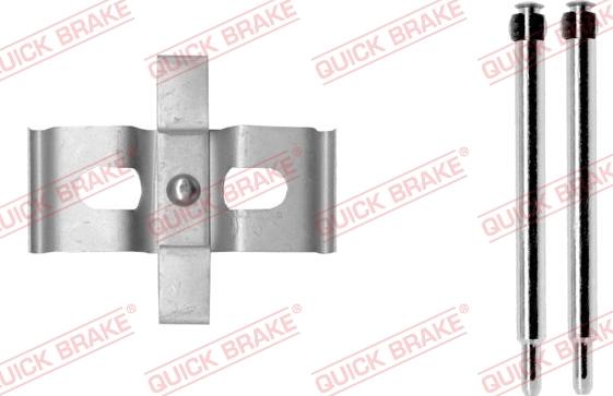 QUICK BRAKE 109-1878-1 - Комплектуючі, колодки дискового гальма autocars.com.ua