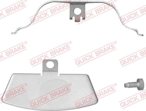 QUICK BRAKE 109-1880R-1 - Комплектуючі, колодки дискового гальма autocars.com.ua