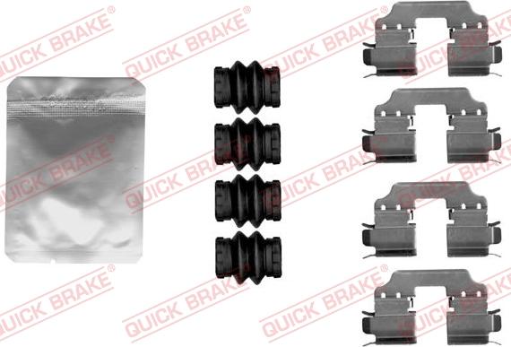 QUICK BRAKE 1091881 - Комплектуючі, колодки дискового гальма autocars.com.ua