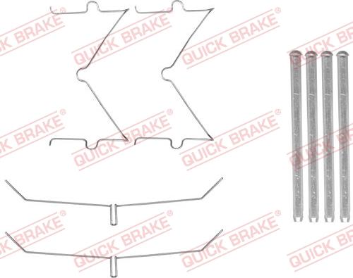 QUICK BRAKE 1091885 - Комплектующие для колодок дискового тормоза avtokuzovplus.com.ua