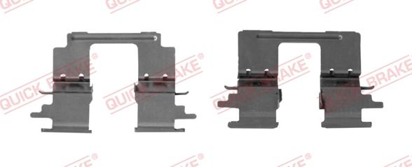 QUICK BRAKE 109-1896R-1 - Комплектующие для колодок дискового тормоза avtokuzovplus.com.ua