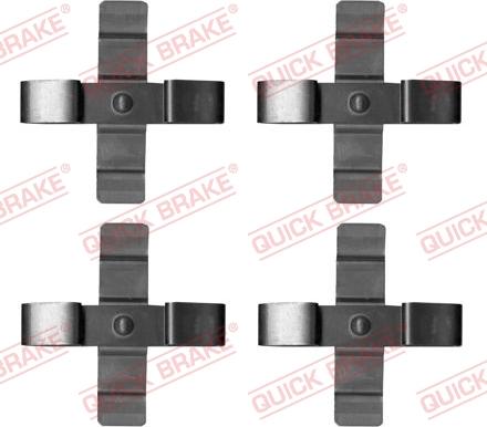 QUICK BRAKE 1091899 - Комплектуючі, колодки дискового гальма autocars.com.ua