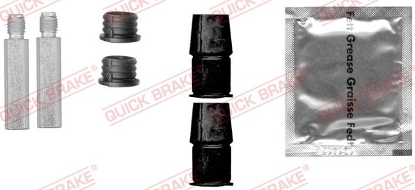 QUICK BRAKE 113-0801X - Комплект направляючої гільзи autocars.com.ua