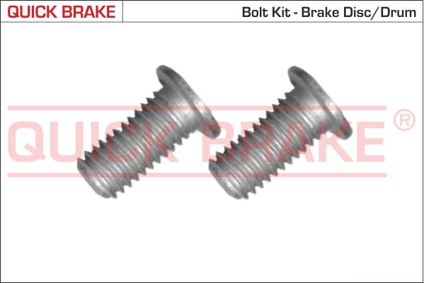 QUICK BRAKE 11672K - Комплект болтів, гальмівний диск autocars.com.ua