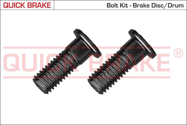 QUICK BRAKE 11675K - Комплект болтів, гальмівний диск autocars.com.ua