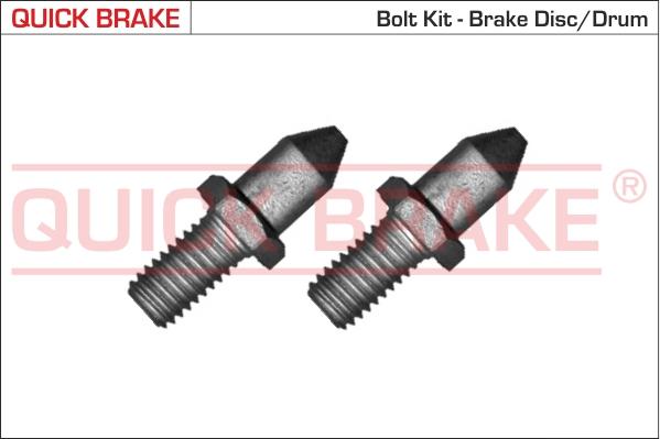 QUICK BRAKE 11678K - Комплект болтів, гальмівний диск autocars.com.ua