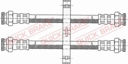 QUICK BRAKE 22.107 - Тормозной шланг avtokuzovplus.com.ua