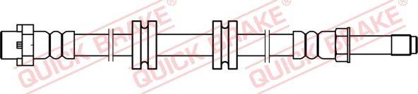 QUICK BRAKE 32.220 - Тормозной шланг autodnr.net