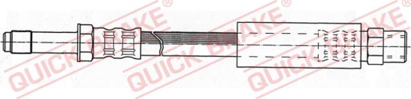 QUICK BRAKE 32.327 - Гальмівний шланг autocars.com.ua