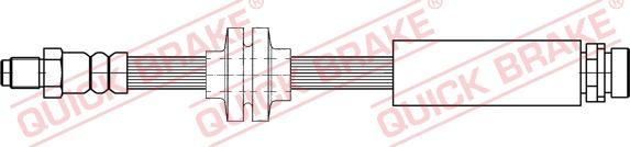 QUICK BRAKE 32.416 - Тормозной шланг avtokuzovplus.com.ua