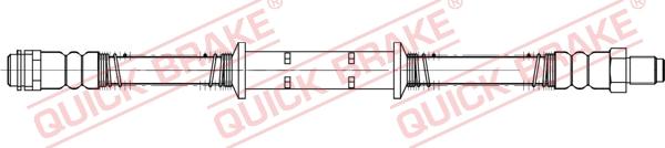 QUICK BRAKE 32.843 - Гальмівний шланг autocars.com.ua