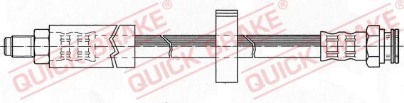 QUICK BRAKE 32.907 - Гальмівний шланг autocars.com.ua