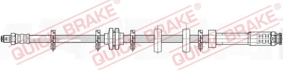 QUICK BRAKE 32.966 - Гальмівний шланг autocars.com.ua