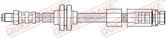 QUICK BRAKE 35.902 - Гальмівний шланг autocars.com.ua