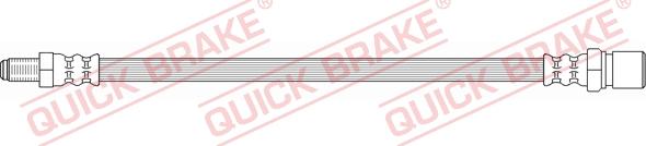 QUICK BRAKE 37.038 - Гальмівний шланг autocars.com.ua