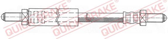 QUICK BRAKE 42.305 - Гальмівний шланг autocars.com.ua