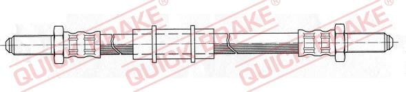QUICK BRAKE 42.905 - Тормозной шланг avtokuzovplus.com.ua