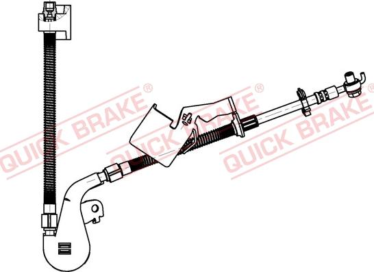 QUICK BRAKE 50.703X - Гальмівний шланг autocars.com.ua