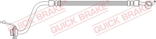 QUICK BRAKE 50.738 - Тормозной шланг avtokuzovplus.com.ua