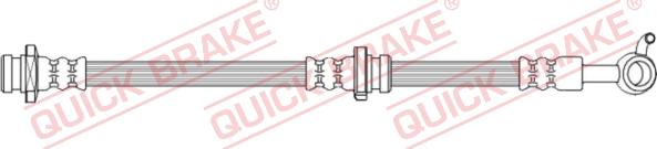 QUICK BRAKE 50.746 - Гальмівний шланг autocars.com.ua