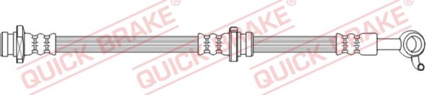 QUICK BRAKE 50.747 - Гальмівний шланг autocars.com.ua