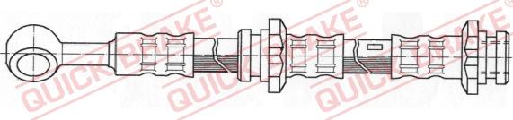 QUICK BRAKE 50.827 - Тормозной шланг avtokuzovplus.com.ua