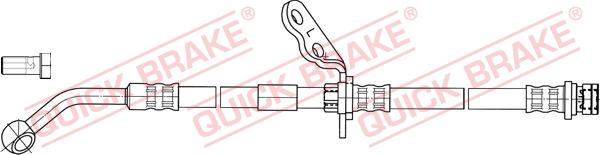 QUICK BRAKE 50.842X - Гальмівний шланг autocars.com.ua