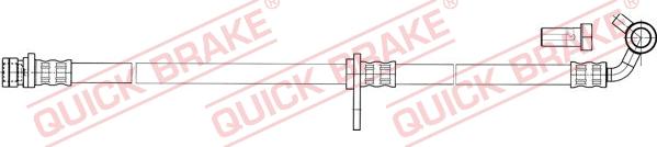 QUICK BRAKE 50.843X - Гальмівний шланг autocars.com.ua