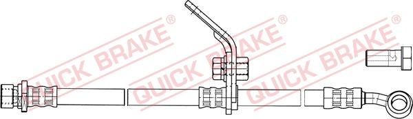 QUICK BRAKE 50.844X - Гальмівний шланг autocars.com.ua