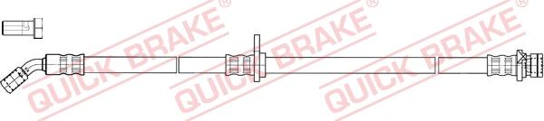 QUICK BRAKE 50.846X - Гальмівний шланг autocars.com.ua