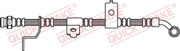 QUICK BRAKE 50.889 - Гальмівний шланг autocars.com.ua