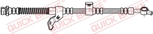 QUICK BRAKE 50.897 - Гальмівний шланг autocars.com.ua