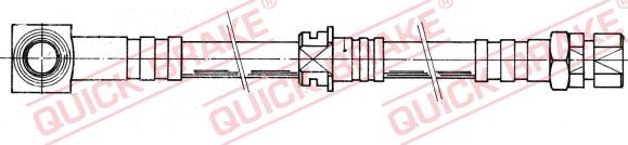 QUICK BRAKE 50.907 - Гальмівний шланг autocars.com.ua